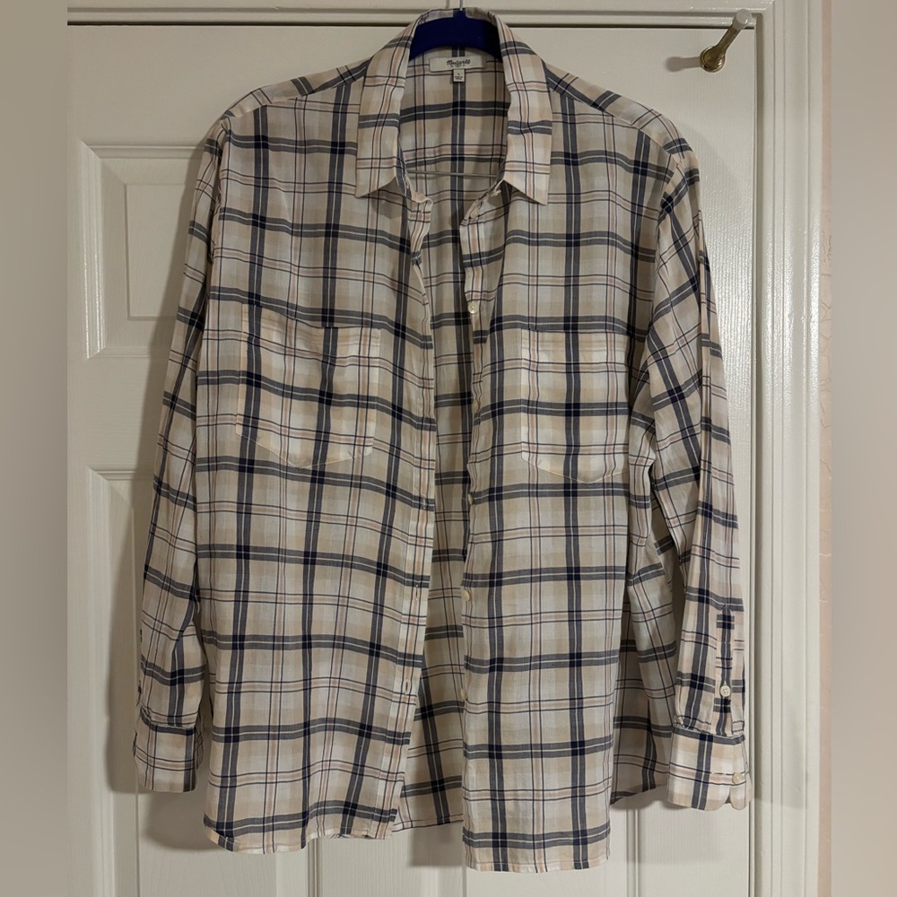 Madewell casual/relaxed plaid/flannel button down